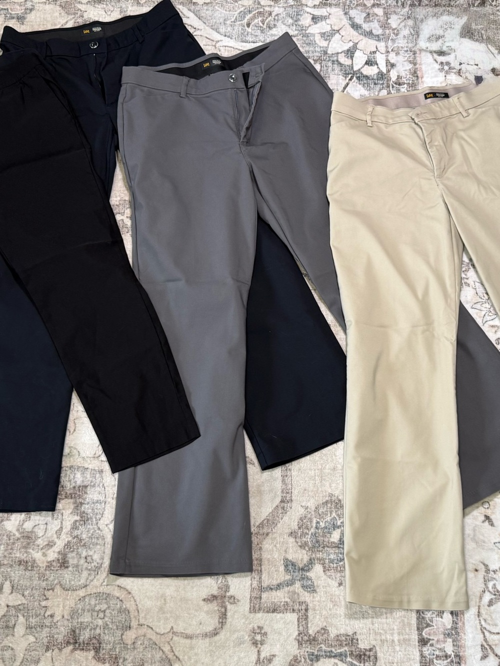 Bundle Lee Women’s Boot Cut & Pants in Black, Gray, and Tan